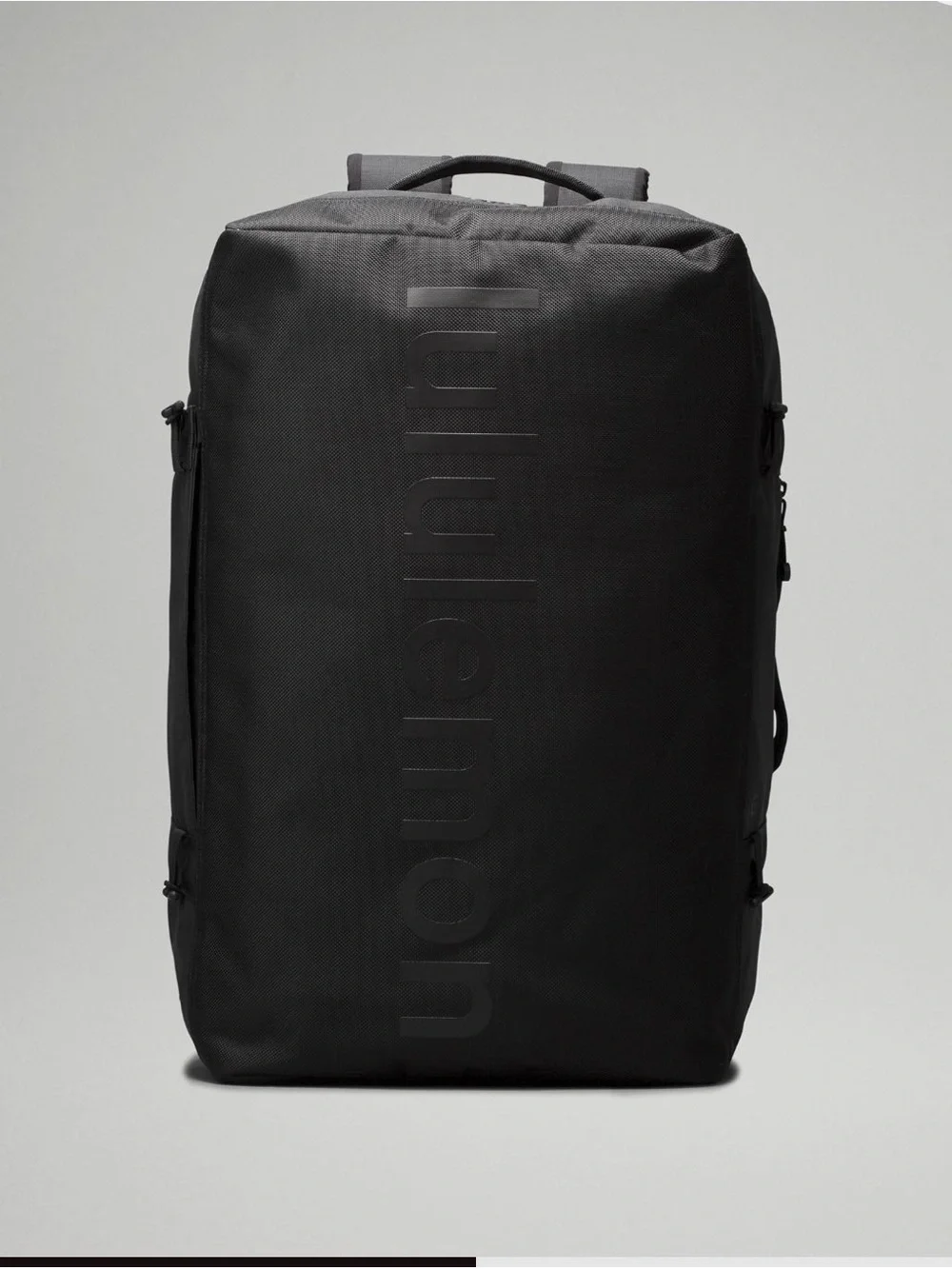 lululemon athletica Black Duffel with Subtle Logo